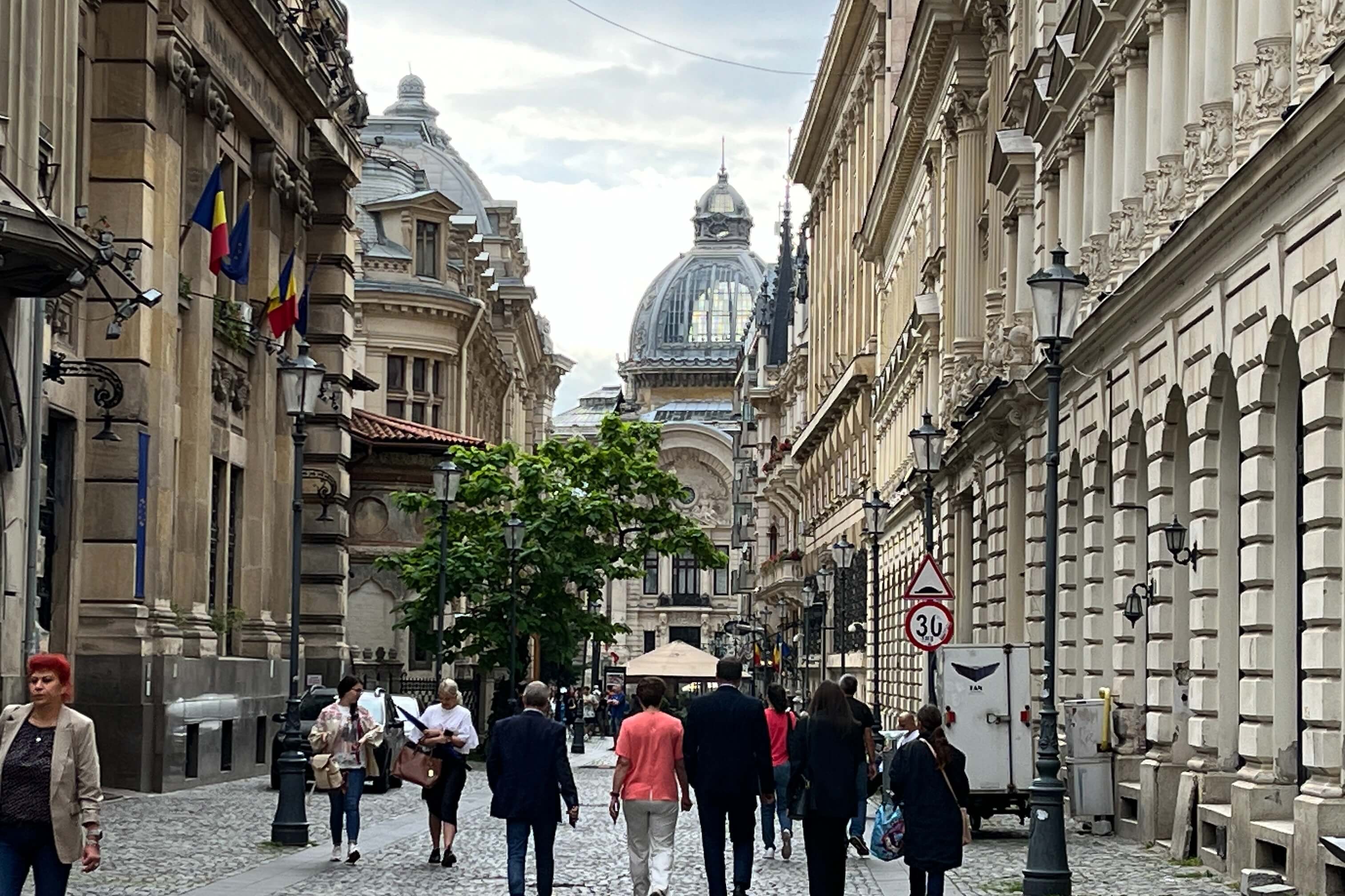 A stroll in Bucharest’s Historic Center among Belle Époque buildings. 