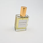 Olyantis's Peaceful Ocean 60 ml glass bottle perfume, in angle. 