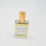 Olyantis's Peaceful Ocean 60 ml glass bottles, on white background. 